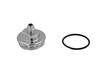 Fuel Filter Inlet Cap, -6AN / Dash 6 Clear | Fuelab