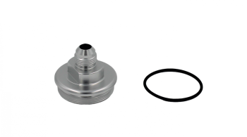 Fuel Filter Inlet Cap, -8AN / Dash 8 Clear | Fuelab