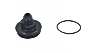 Fuel Filter Inlet Cap, -8AN / Dash 8 Black | Fuelab