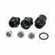 BOOST products Turbocharger Oil Filter Kit AN / Dash (Micron 30/80/150) - Black