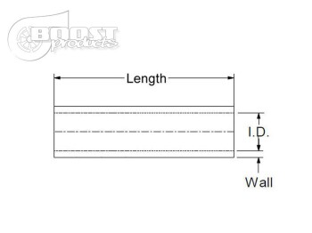 Silicone Hose 63mm, 0,9m Length, black