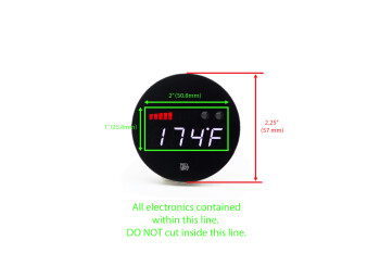 P3 DIY Analog Gauge - Round 52mm (All Models / All Years) Can be custom-fitted to any vehicle by customer