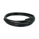 BOOST products Silicone Vacuum Hose Reinforced 6mm (0.225") ID, Black, 5m (15ft) Roll