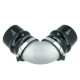 90° Cast Aluminum Elbow Reducer 3.0" / 76mm to 2.0" / 51mm - Tight Radius