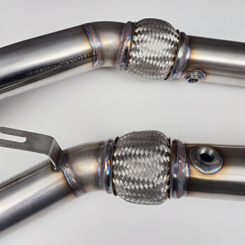 Downpipe Audi S4 / RS4 B5 / A6 C5 2.7TT without catalyst / Stainless Steel / pair / Made in Germany