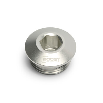 ORB Plug Slimline Dash 12 male - silver matt