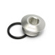 ORB Plug Slimline Dash 12 male - silver matt