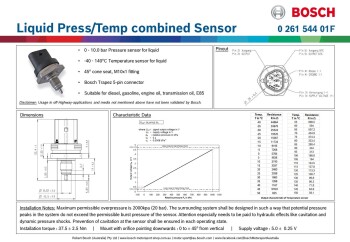 Bosch Performance Fuel Temperature / Oil Pressure Sensor