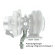 Oil Return Flange Garrett GTX / G-Serie / BorgWarner EFR / AirWerks - Pipe Flexible Version
