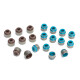 Valve Seals Set (12 pcs) Viton Outlet 6mm for BMW B48 / B58 / N53 / N54 / N55