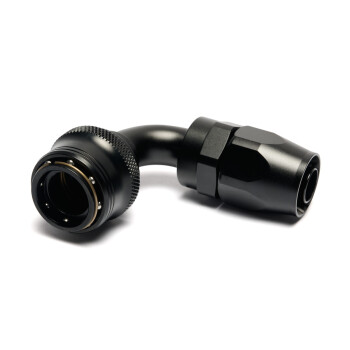 Quick Click Female Hose End Dash 6 / -06 AN - 90° - matte black