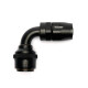 Quick Click Female Hose End Dash 6 / -06 AN - 90° - matte black