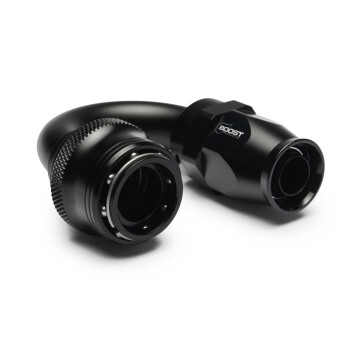 Quick Click Female Hose End Dash 6 / -06 AN - 180° - matte black