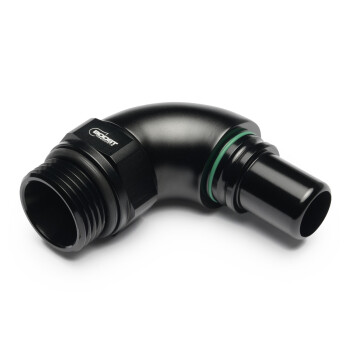 High Flow Quick Click Male Fitting Dash 12 / -12 AN to ORB Dash 12 / -12 AN - 90° - matte black