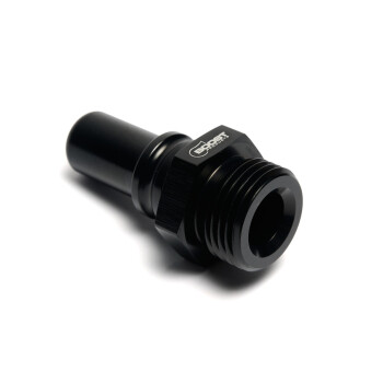Quick Click Male Fitting Dash 8 / -08 AN to ORB Dash 8 / -08 AN Male - matte black