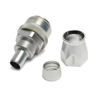 Quick Click Female PTFE Hose End -AN - straight