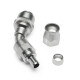 Quick Click Female PTFE Hose End -AN - 45°