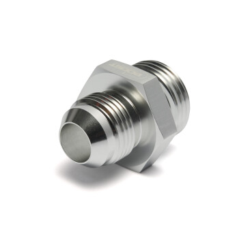 Adapter Dash 10 male to ORB Dash 12 male - silver matt