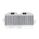 Top-Mount Intercooler Kit Mishimoto Subaru WRX STI / 08-14 / Silver Intercooler / Blue Hoses | MMTMIC-STI-08SLBL