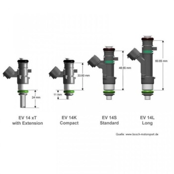 Spacer for fuel injectors - extension adapter 15mm