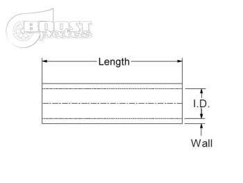 Silicone Coupler 28mm, 75mm Length, Blue