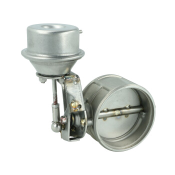 Universal 64mm Exhaust Cutout Valve Vacuum Controlled -...
