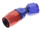 -08 30° female aluminum hose end - red&blue | RHP