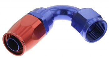 -12 120° female aluminum hose end - red&blue | RHP
