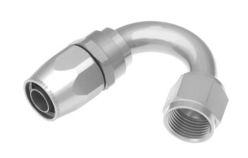 -06 150° female aluminum hose end - clear | RHP