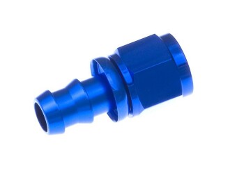 -06 straight AN / JIC hose end push lock - blue | RHP