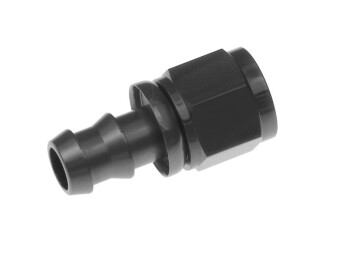-06 straight AN / JIC hose end push lock - black | RHP