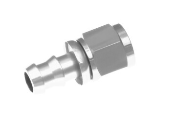 -08 straight AN / JIC push lock hose end - clear | RHP