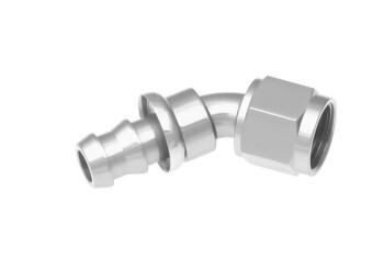 -10 45° AN / JIC push lock hose end - clear | RHP