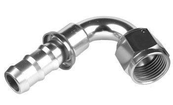 -06 120° AN / JIC push lock hose end - clear | RHP