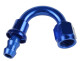 -08 150° AN / JIC hose end push lock - blue | RHP
