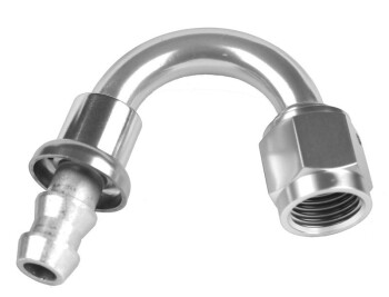 -10 150° AN / JIC push lock hose end - clear | RHP