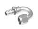 -08 180° AN / JIC push lock hose end - clear | RHP