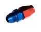 -08 to 1/2" hard line AN aluminum hose end - red&blue | RHP