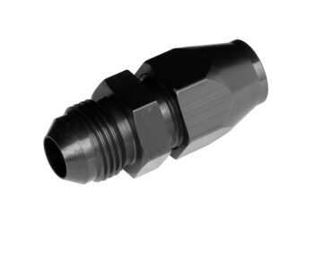 -08 to 1/2" hard line AN aluminum hose end - black |...