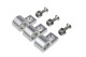 3/8" Polished Aluminum Line Clamps - 6pcs / pkg | RHP