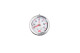 Liquid Filled Fuel Pressure Guage - 1/8" NPT Inlet - 60 psi - White w / Silver Screws | RHP