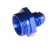 -08 to 7/8" x 20 holley dual feed carb fitting - blue - 2 / pkg | RHP