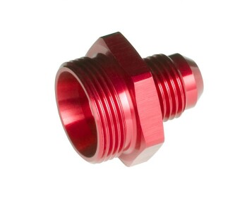 -08 to 7/8" x 20 holley dual feed carb fitting - red...