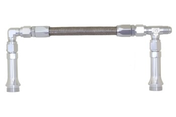 -08X 7/8-20 Dual Inlet to fit Holley-4150 (center to...