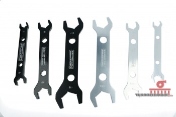 Double-ended alumimun AN wrench AN -04 to AN -06 - black