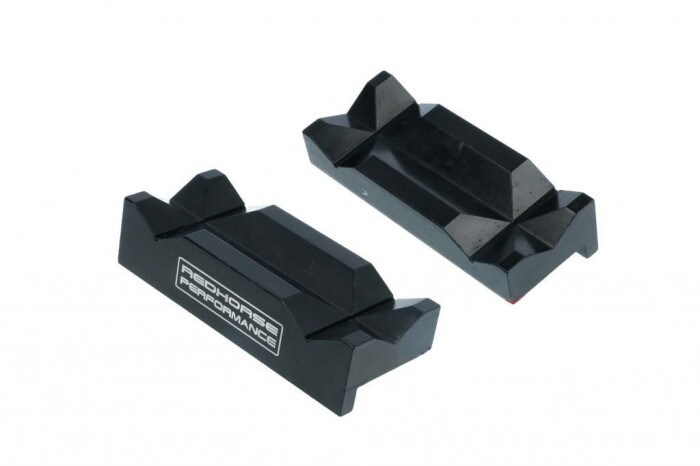 4 Black Aluminum Vise Jaws
