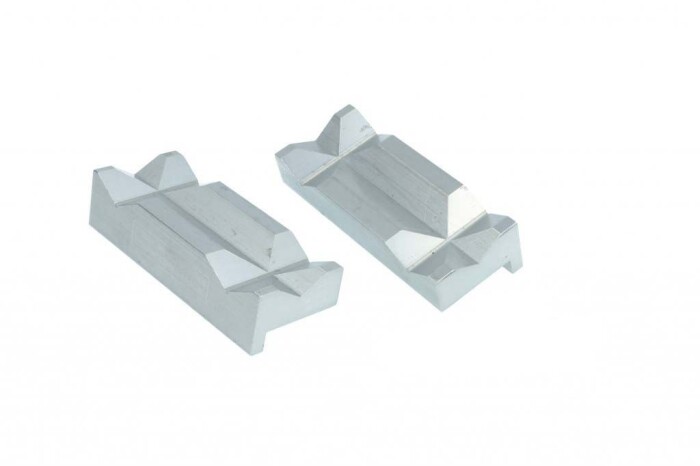4 Clear Anodized Aluminum Vise Jaws