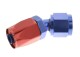 -04 30° female aluminum hose end - non-swivel - red&blue | RHP