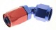 -06 60° female aluminum hose end - red&blue | RHP