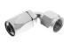 -08 90° female aluminum hose end - non-swivel - clear | RHP